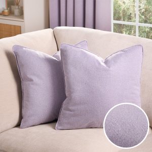 Woven Texture Cushion Covers - Lavender