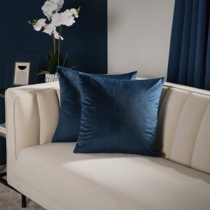 Matte Velvet Cushion Covers - Navy