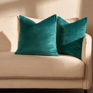 Matte Velvet Cushion Covers - Teal