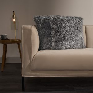 Fluffy Cushion Covers - Silver