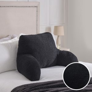 Boucle Cuddle Cushion - Black