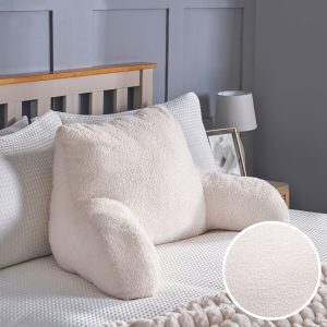 Boucle Cuddle Cushion - White
